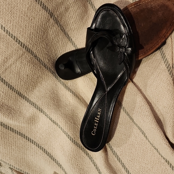 Cole Haan kitten heel slide 8 1/2 vintage style - Picture 8 of 10